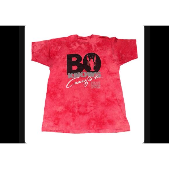 Vintage Bo Knows Crawfish Tie-Dye Tee - Picture 1 of 3